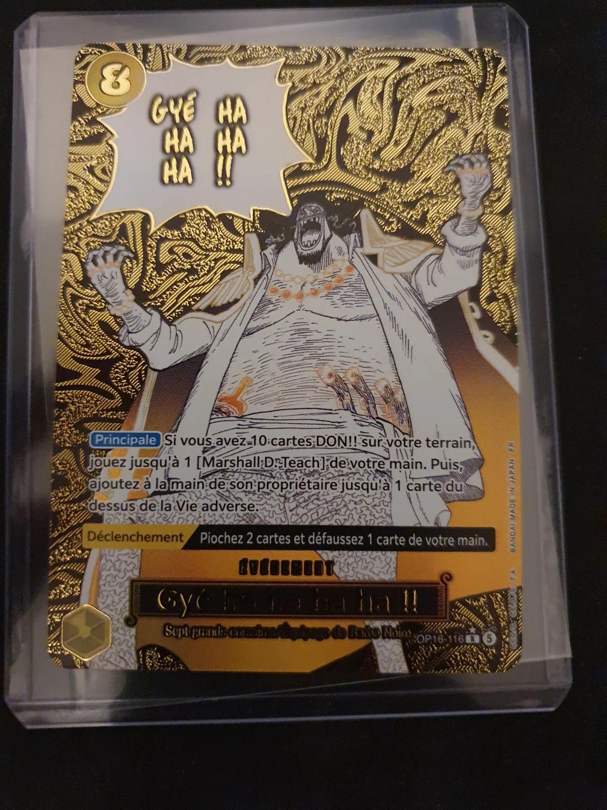 Carte Gyé ha ha ha ha !! OP16-116_p1 Rare OP-16 — One Piece TCG FR (Bandai)
