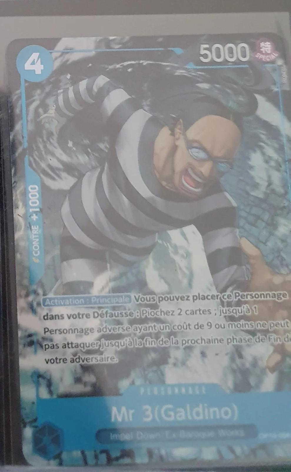 Carte Mr 3 (Galdino) SPECIAL — One Piece TCG FR (Bandai)
