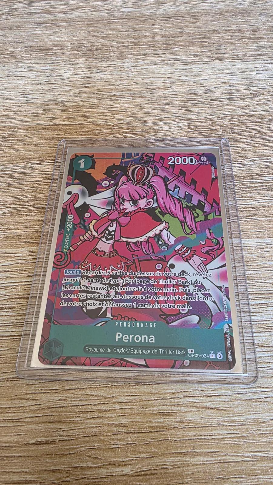 Carte Perona TR OP09 OP09-034 (langue FR) — One Piece TCG édité par Bandai