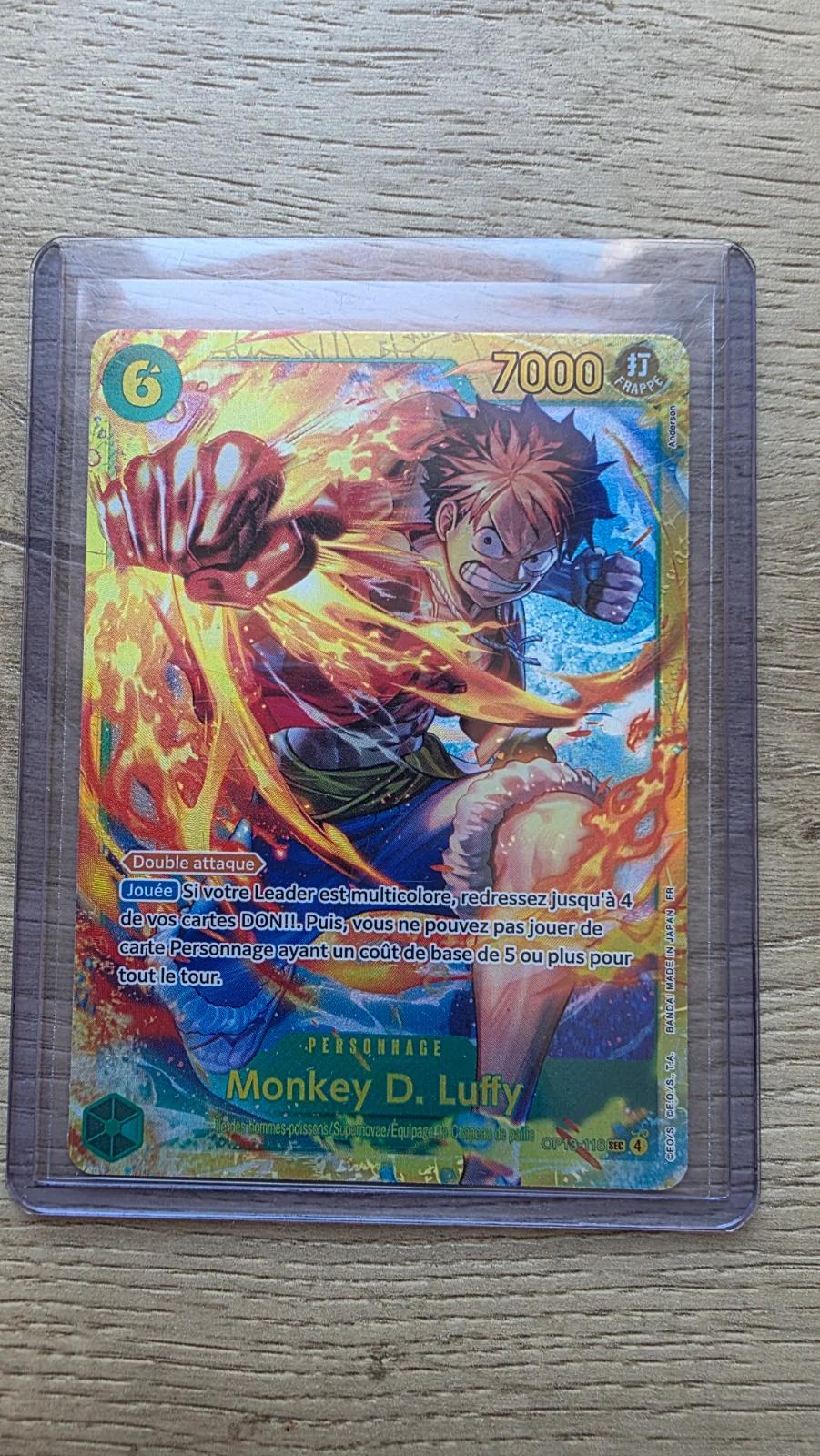 Carte Monkey D. Luffy OP13-118 Secret Rare OP-13 — One Piece TCG FR (Bandai)