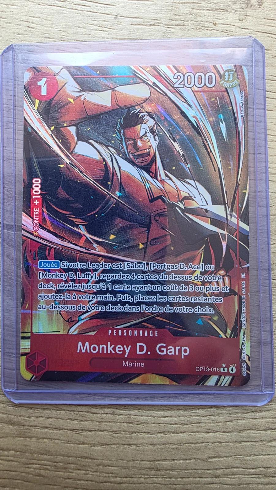 Carte GARP OP13-116 du set OP13 (langue FR) — One Piece TCG édité par Bandai