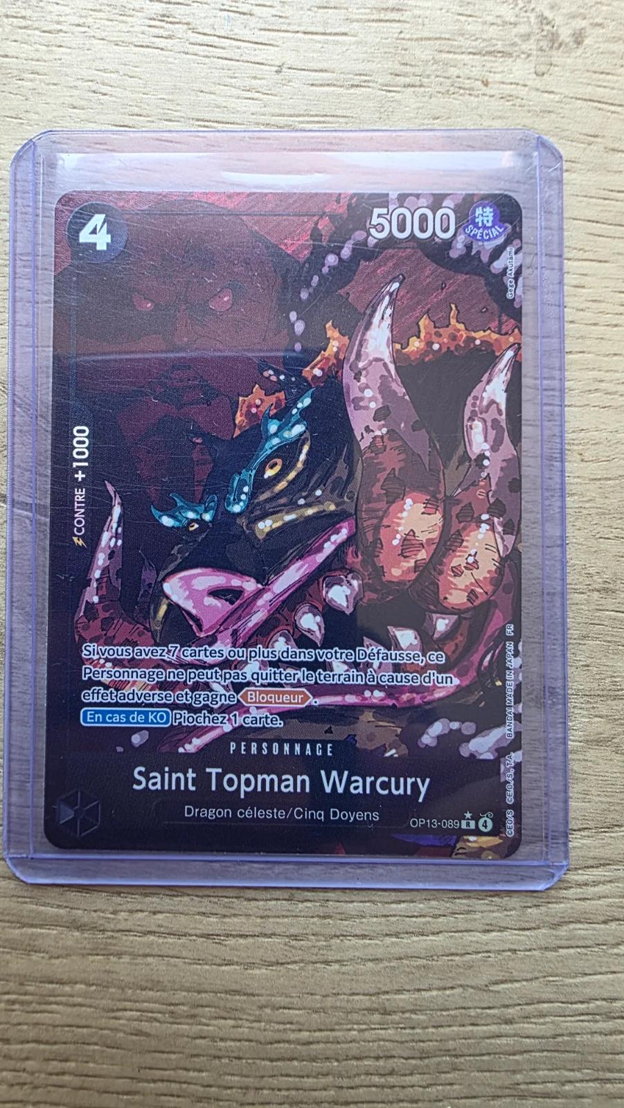 Carte Saint Topman Warcury OP13-089 du set OP13 (langue FR) — One Piece TCG édité par Bandai
