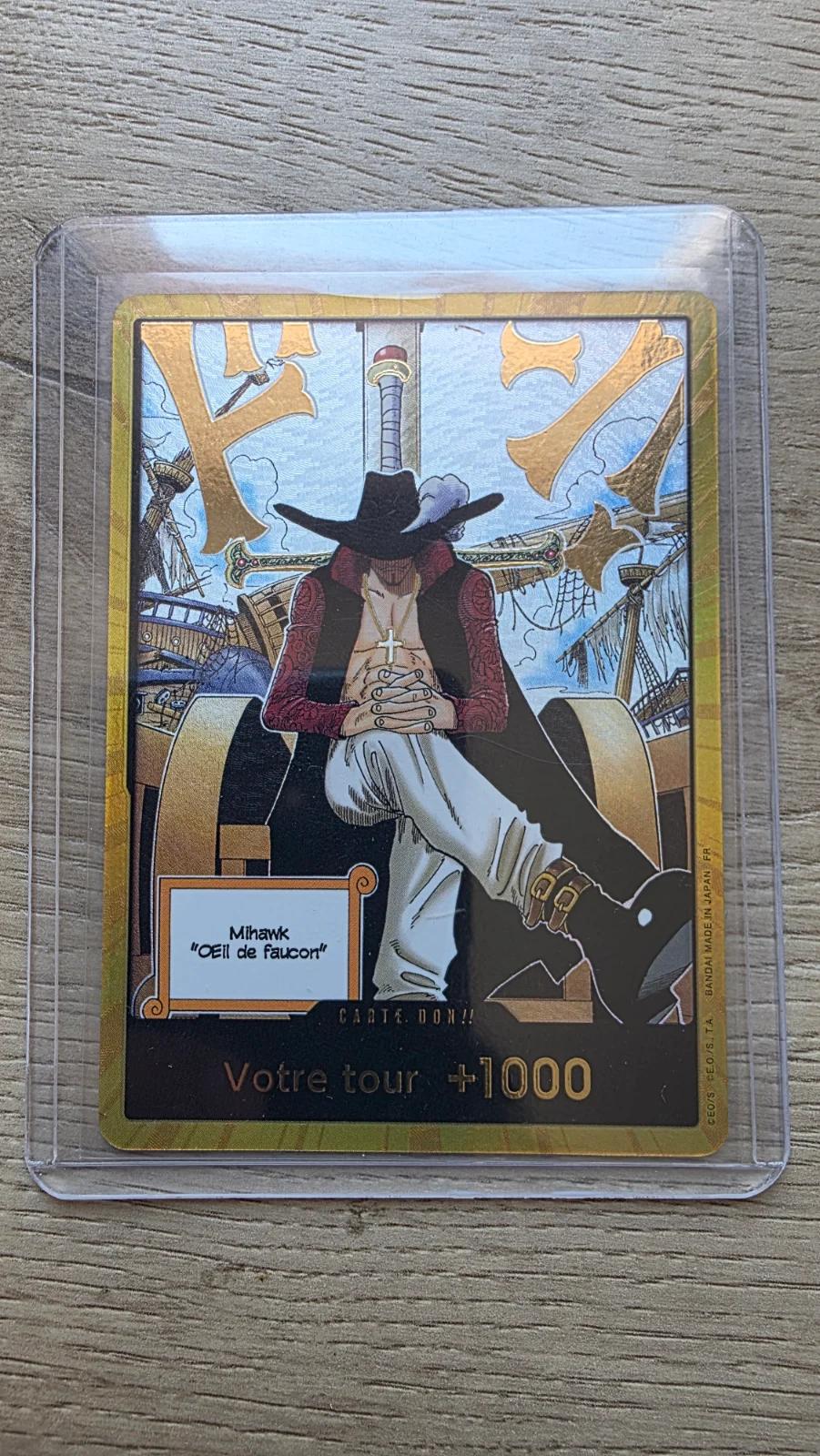 Carte DON GOLD MIHAWK du set OP14 (langue FR) — One Piece TCG édité par Bandai