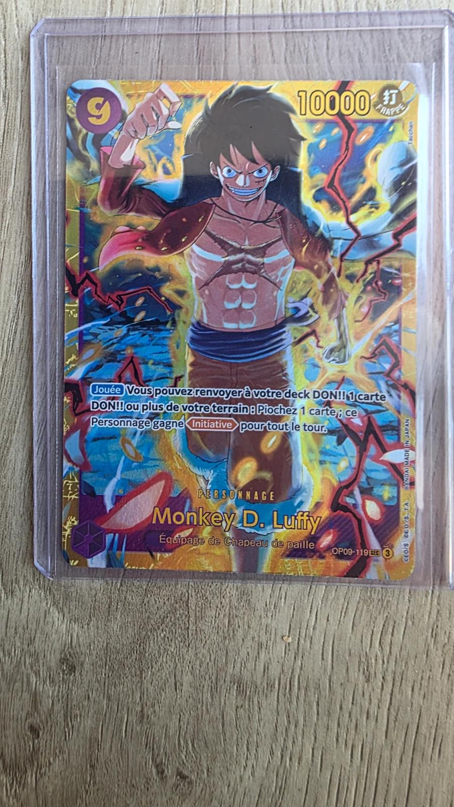 Carte SEC LUFFY OP09-119 du set OP09 (langue FR) — One Piece TCG édité par Bandai