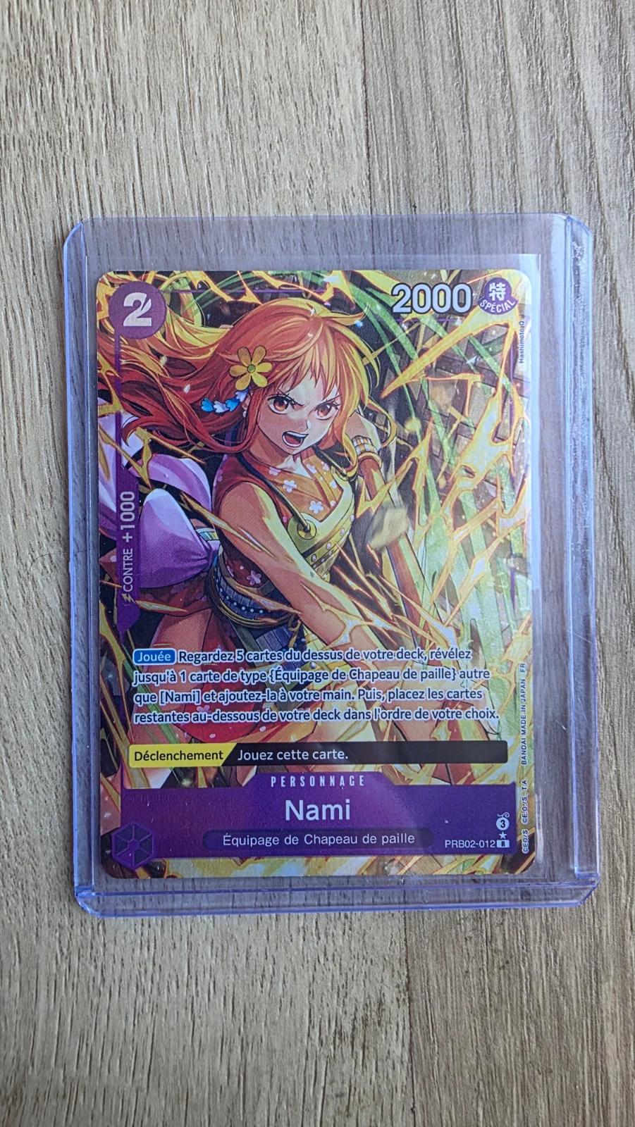 Carte NAMI PRB02-012 du set PRB02 (langue FR) — One Piece TCG édité par Bandai
