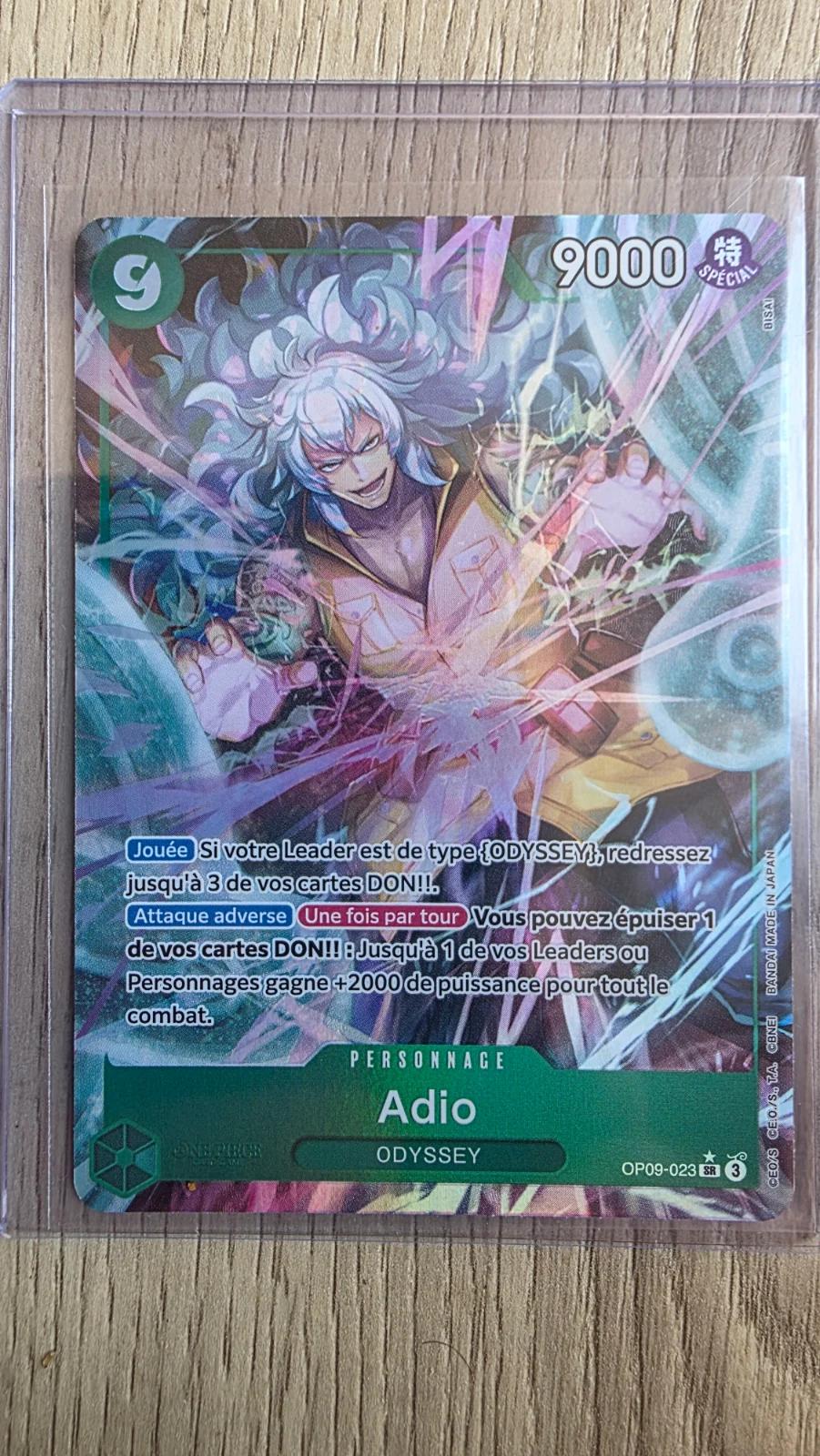 Carte ADIO OP09-023 du set OP09 (langue FR) — One Piece TCG édité par Bandai