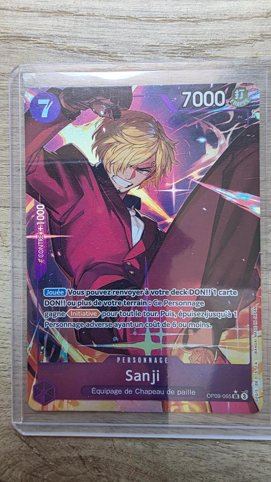 Carte SANJI OP09-065 du set OP09 (langue FR) — One Piece TCG édité par Bandai