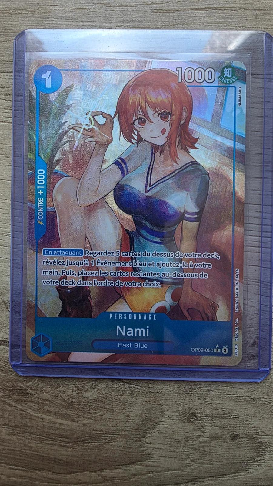 Carte NAMI OP09-050 (langue FR) — One Piece TCG édité par Bandai