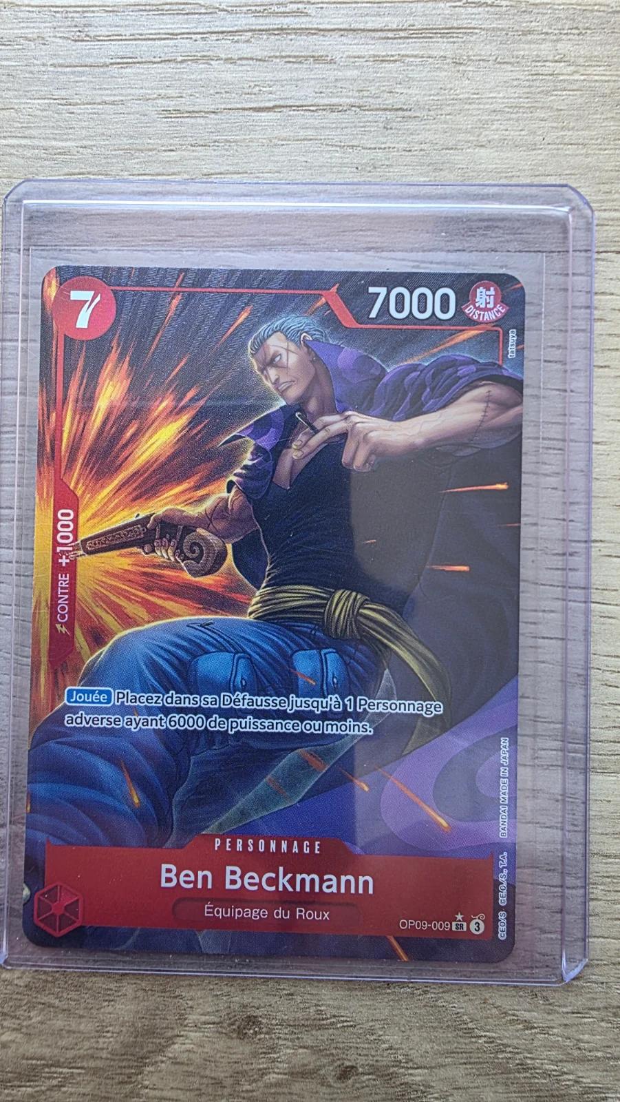 Carte BEN BECKMAN OP09-009 du set OP09 (langue FR) — One Piece TCG édité par Bandai
